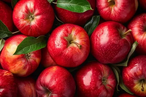تصویر 1 از سیب قرمز محور با کنترل کیفیت چند مرحله ای